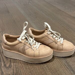 Dolce Vita Beige Platform Sneakers